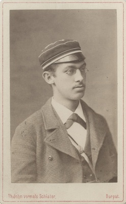 Korporatsioon "Estonia" liige John Scheel, portreefoto  duplicate photo