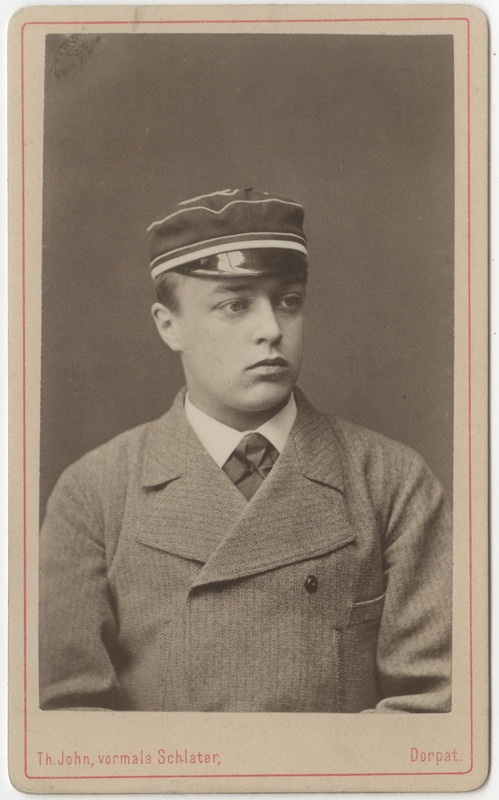 Korporatsioon "Estonia" liige Karl Loppenowe, portreefoto