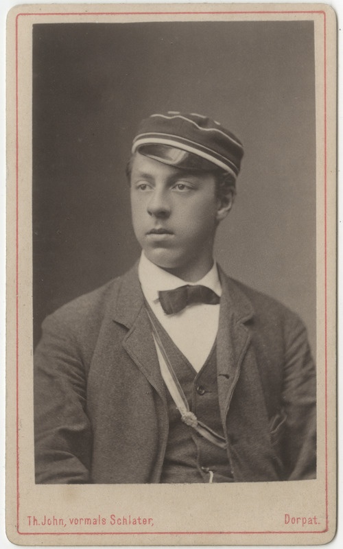 Korporatsioon "Estonia" liige Eugen Peters, portreefoto