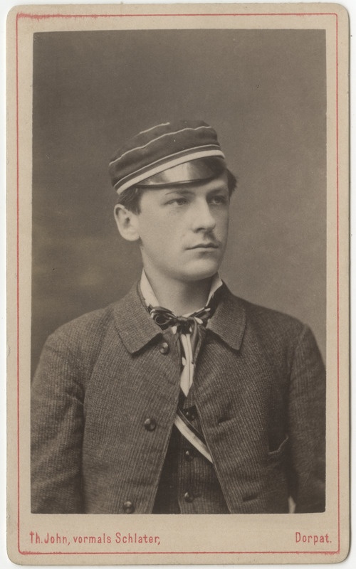 Korporatsioon "Estonia" liige Walter Schnell, portreefoto