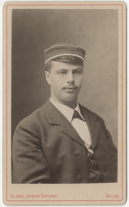 Korporatsioon "Estonia" liige Julius Frey, portreefoto