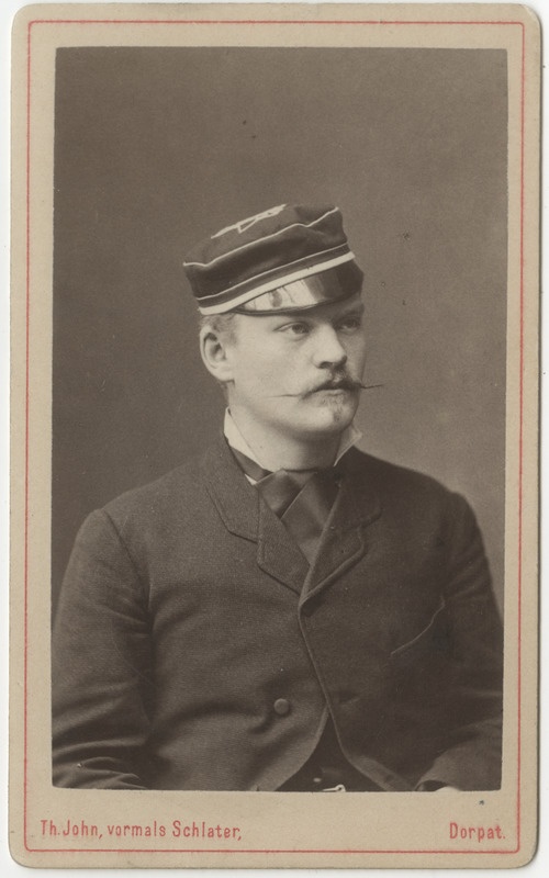 Korporatsioon "Estonia" liige Wilhelm Pezold, portreefoto