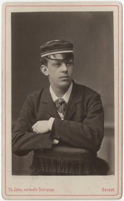 Korporatsioon "Estonia" liige Oskar Gabler, portreefoto  duplicate photo