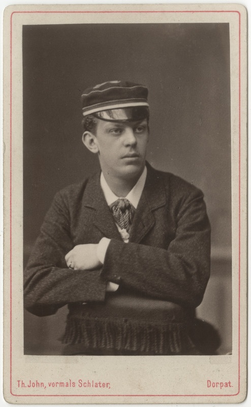 Korporatsioon "Estonia" liige Oskar Gabler, portreefoto