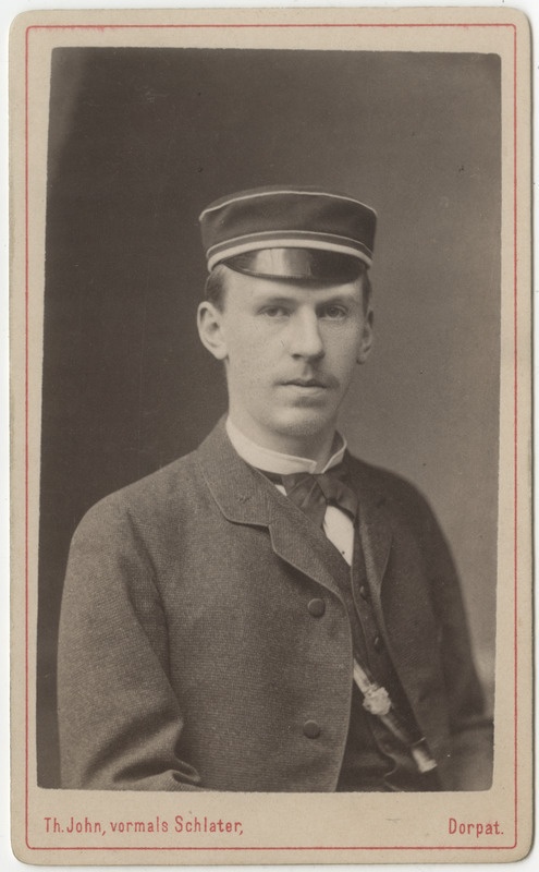 Korporatsioon "Estonia" liige Adolf von Ramm, portreefoto