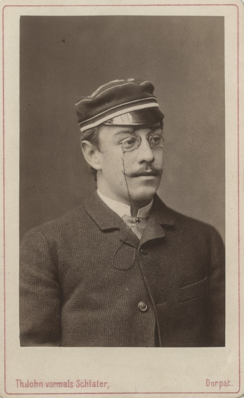 Korporatsioon "Estonia" liige parun Alexander Rosen, portreefoto