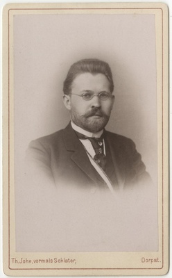 Korporatsioon "Estonia" liige Konrad Tomberg, portreefoto  duplicate photo