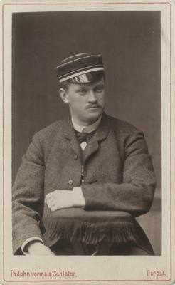 Korporatsioon "Estonia" liige parun Gustav Taube, portreefoto  duplicate photo