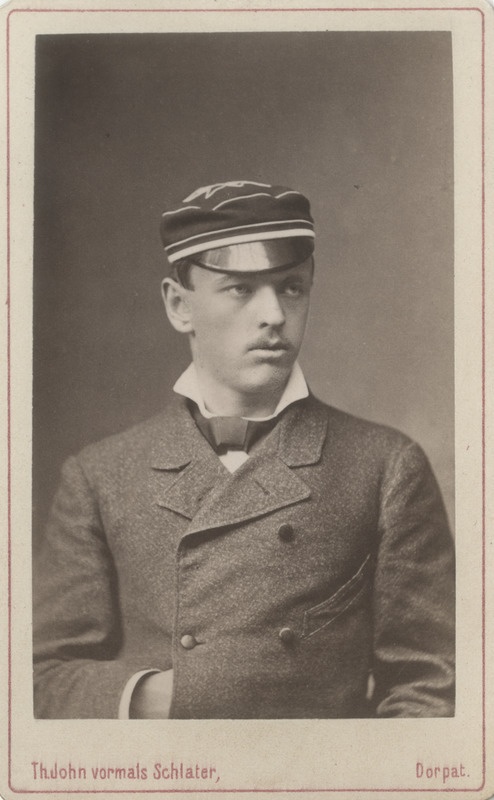 Korporatsioon "Estonia" liige Karl Eichhorn, portreefoto