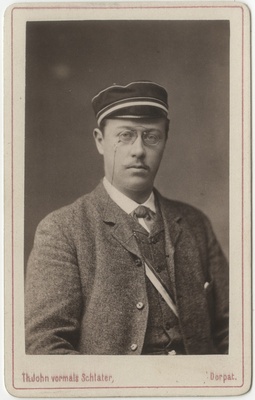 Korporatsioon "Estonia" liige Alexander von Rudnicki, portreefoto  duplicate photo