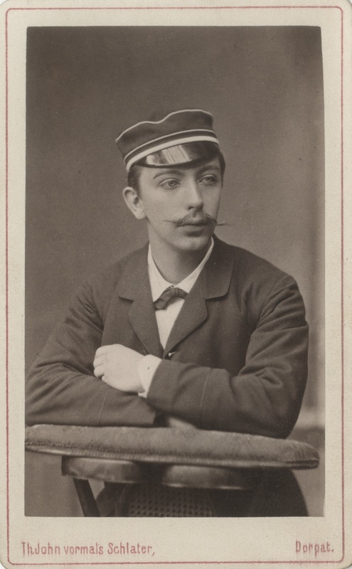 Korporatsioon "Estonia" liige Reinhold von Wistingshausen, portreefoto