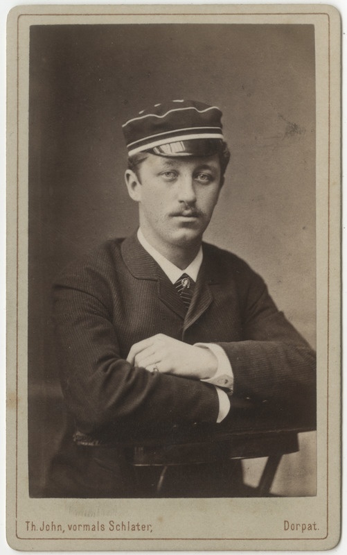 Korporatsioon "Estonia" liige Wilhelm Knüpffer, portreefoto