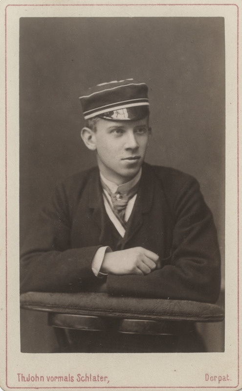 Korporatsioon "Estonia" liige parun Edmund Girard de Soucanton, portreefoto