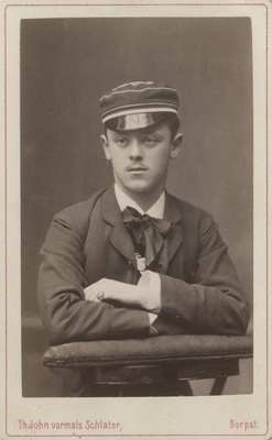 Korporatsioon "Estonia" liige Nikolai Jürgensonn, portreefoto  duplicate photo