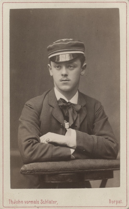 Korporatsioon "Estonia" liige Nikolai Jürgensonn, portreefoto