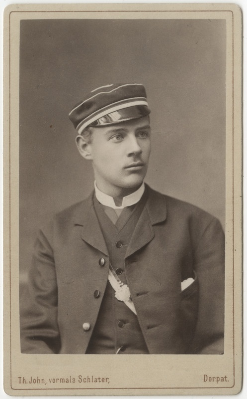 Korporatsioon "Estonia" liige Woldemar von Fick, portreefoto