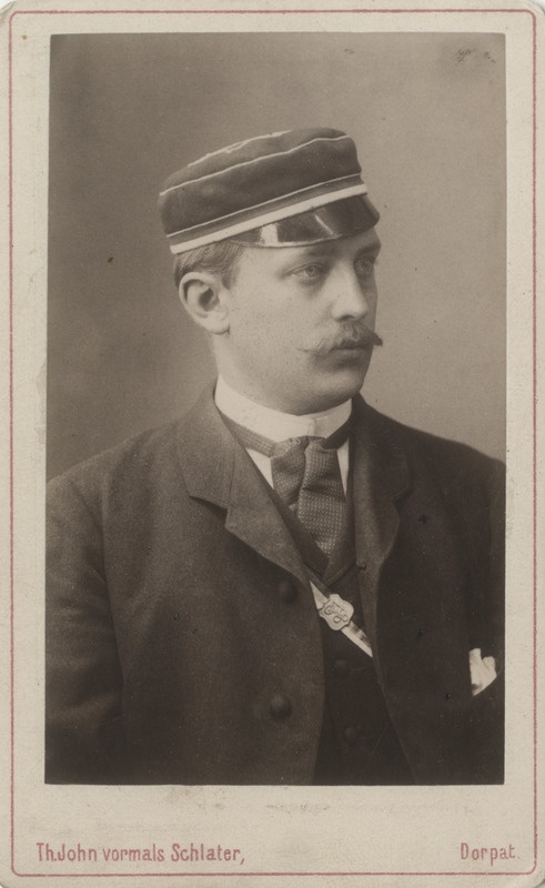 Korporatsioon "Estonia" liige Johannes Laurson, portreefoto