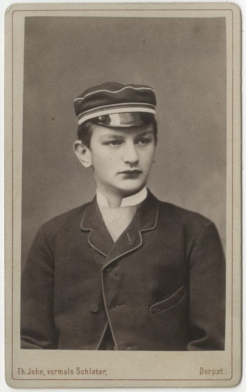 Korporatsioon "Estonia" liige parun Ernst Maydell, portreefoto