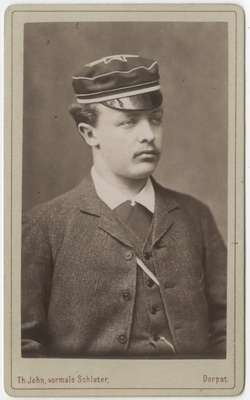 Korporatsioon "Estonia" liige Ernst Hoffmann, portreefoto  duplicate photo