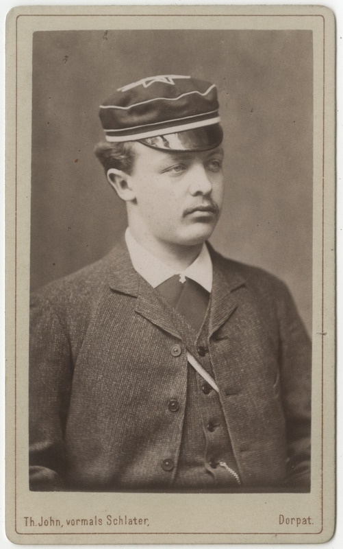 Korporatsioon "Estonia" liige Ernst Hoffmann, portreefoto