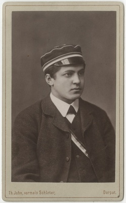 Korporatsioon "Estonia" liige Alexander Eggers, portreefoto  duplicate photo