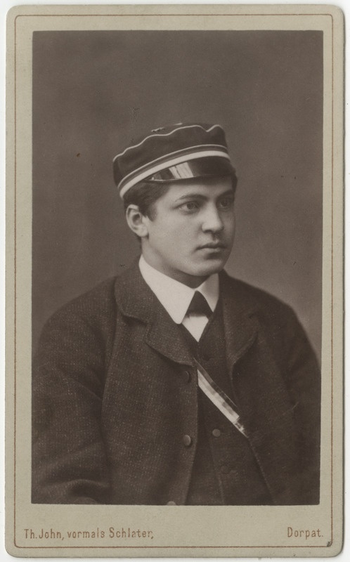 Korporatsioon "Estonia" liige Alexander Eggers, portreefoto