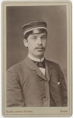 Korporatsioon "Estonia" liige Edgar Weiss, portreefoto  duplicate photo