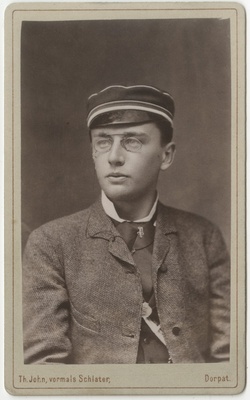 Korporatsioon "Estonia" liige Axel von Gernet, portreefoto  duplicate photo