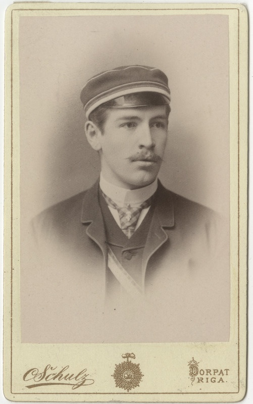 Korporatsioon "Estonia" liige Artur Hanson, portreefoto