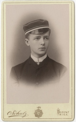 Korporatsioon "Estonia" liige parun Eduard Stackelberg, portreefoto  duplicate photo