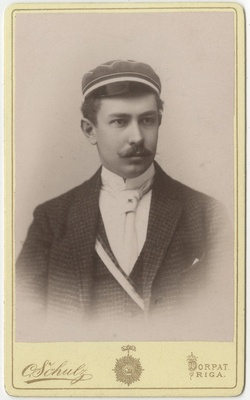 Korporatsioon "Estonia" liige parun Otto Stackelberg, portreefoto  duplicate photo