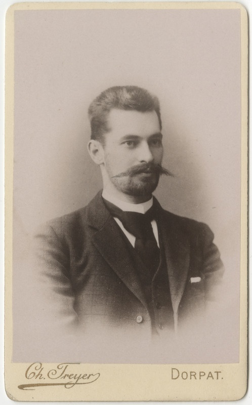 Korporatsioon "Estonia" liige Erwin Thomson, portreefoto