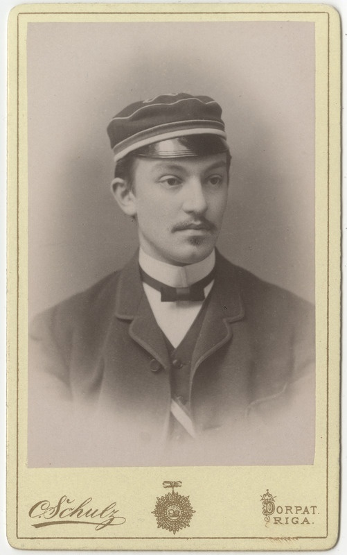 Korporatsioon "Estonia" liige Ernst Hörschelmann, portreefoto