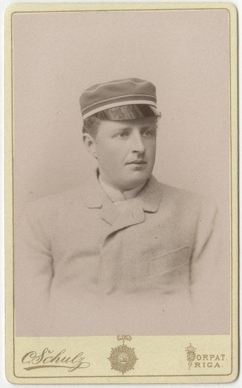 Korporatsioon "Estonia" liige Eduard von Gebhard, portreefoto