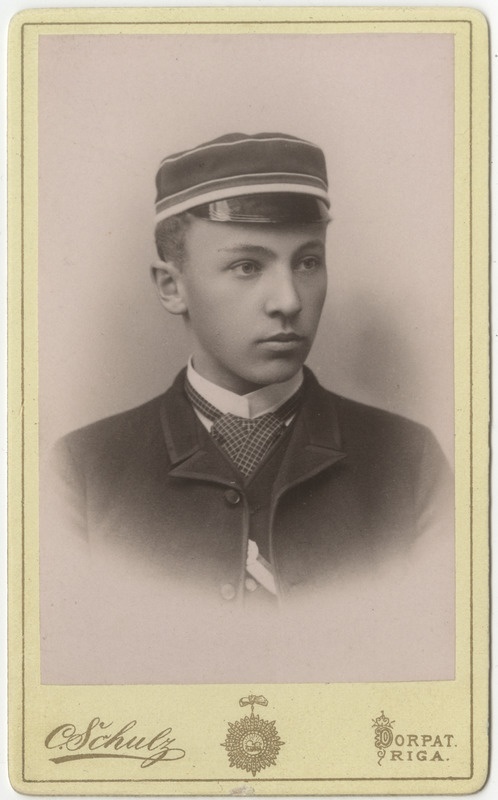 Korporatsioon "Estonia" liige Johannes Lockenberg, portreefoto