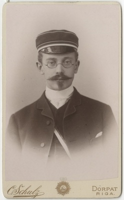 Korporatsioon "Estonia" liige Hugo Hirsch, portreefoto  duplicate photo