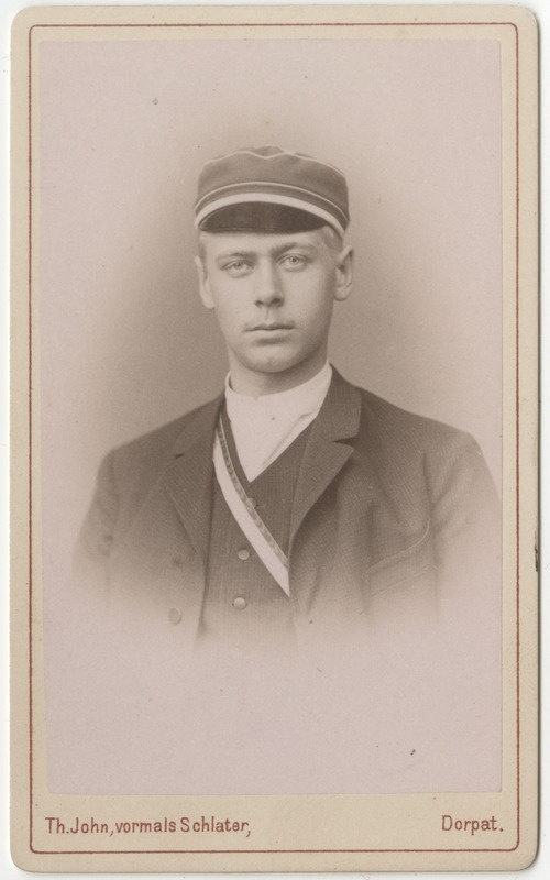 Korporatsioon "Estonia" liige Erich Landesen, portreeofoto