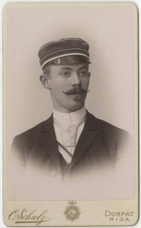 Korporatsioon "Estonia" liige Alexander von Pezold, portreefoto