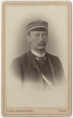 Korporatsioon "Estonia" liige Artur Hoffmann, portreefoto  duplicate photo