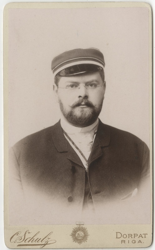 Korporatsioon "Estonia" liige Alexander von Harder, portreefoto