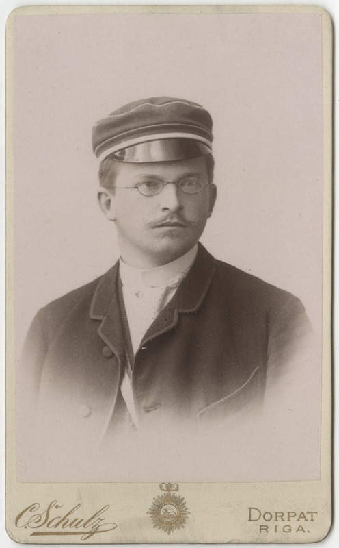 Korporatsioon "Estonia" liige Karl von Rennenkampff, portreefoto