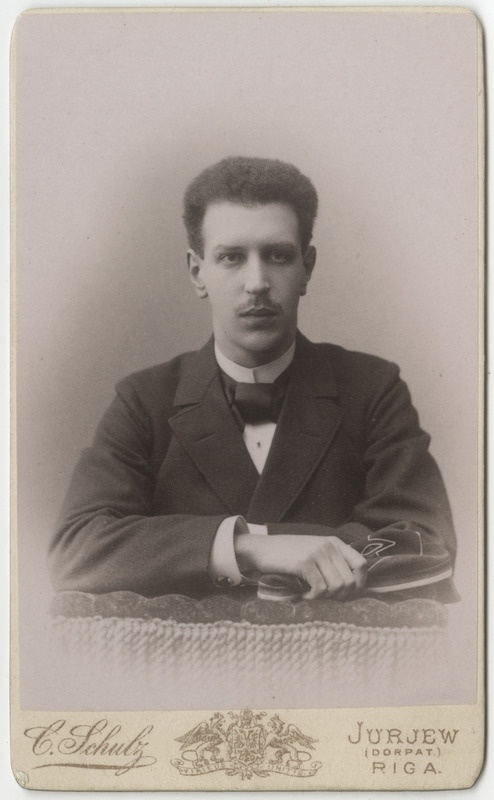 Korporatsioon "Estonia" liige Egbert von Koch, portreefoto