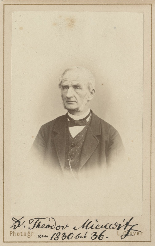 Korporatsioon "Estonia" vilistlane Theodor Mickwitz, portreefoto