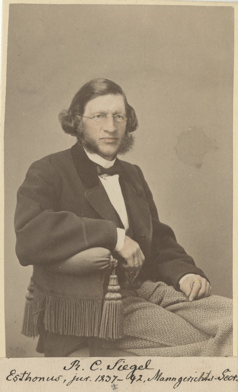 Korporatsioon "Estonia" vilistlane Konstantin Siegel, portreefoto