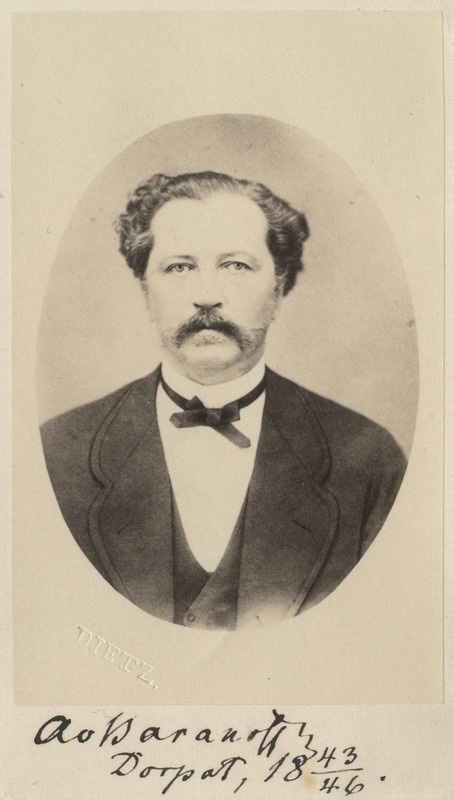 Korporatsioon "Estonia" vilistlane Alexander von Baranoff, portreefoto