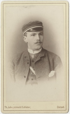 Korporatsioon "Estonia" liige Arnold Hoffmann, portreefoto  duplicate photo