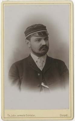 Korporatsioon "Estonia" liige Wolfgang Hunnius, portreefoto  duplicate photo