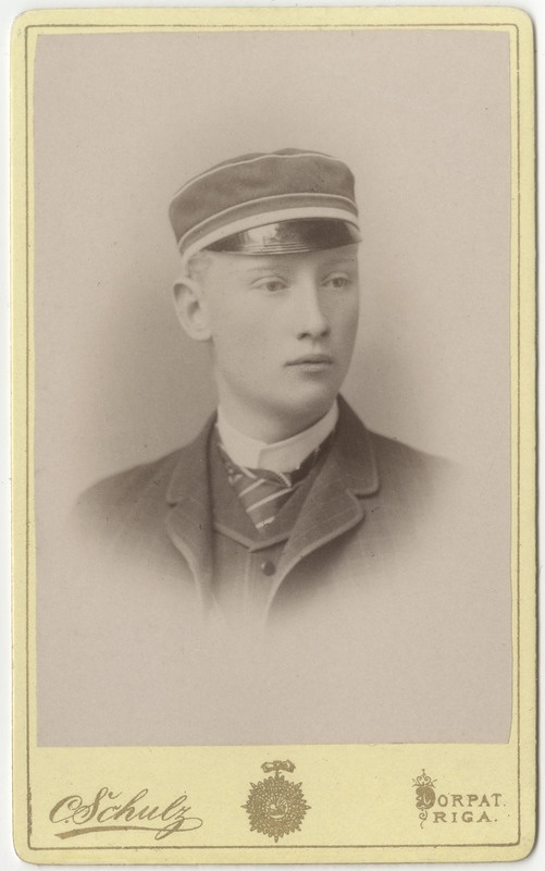 Korporatsioon "Estonia" liige parun Hans Schilling, portreefoto