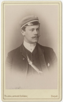 Korporatsioon "Estonia" liige Albert Dehio, portreefoto  duplicate photo