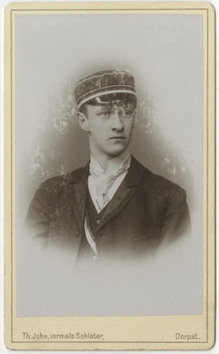 Korporatsioon "Estonia" liige parun Robert Keyserlingk, portreefoto  duplicate photo